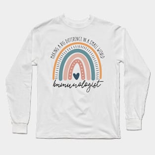 Immunologist Boho Rainbow Long Sleeve T-Shirt